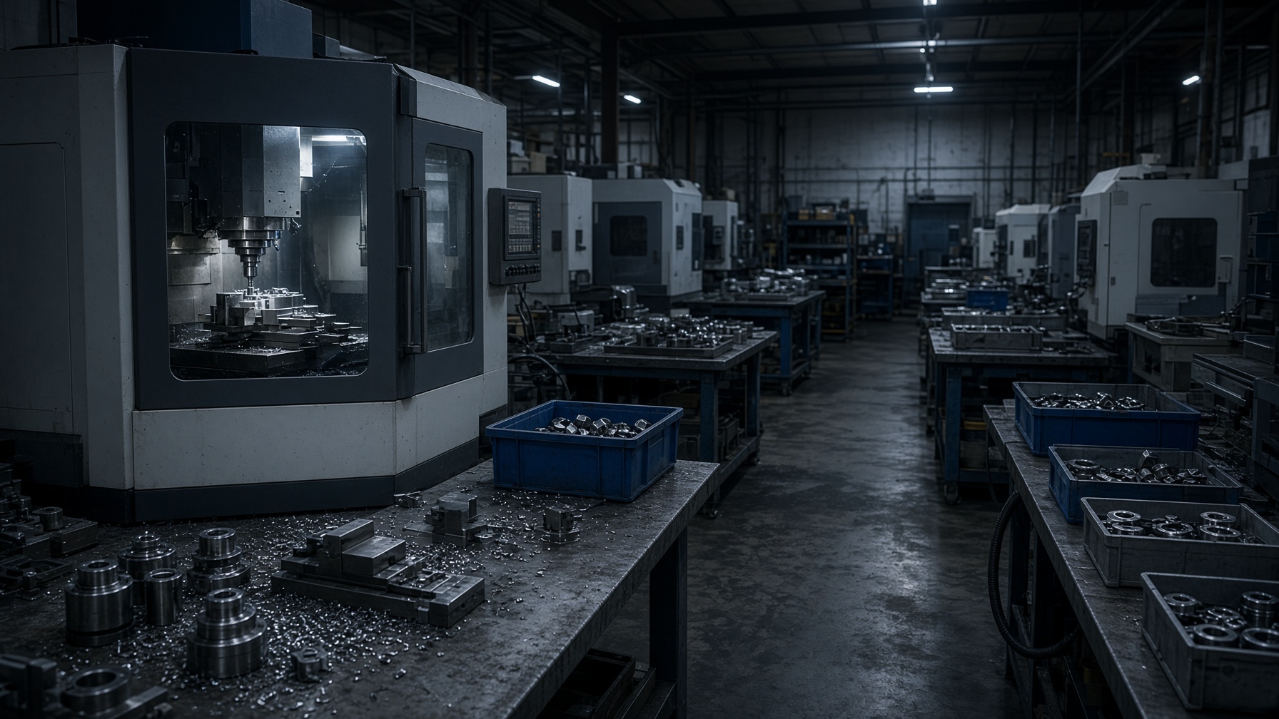 American machine shop producing fasteners and hardware